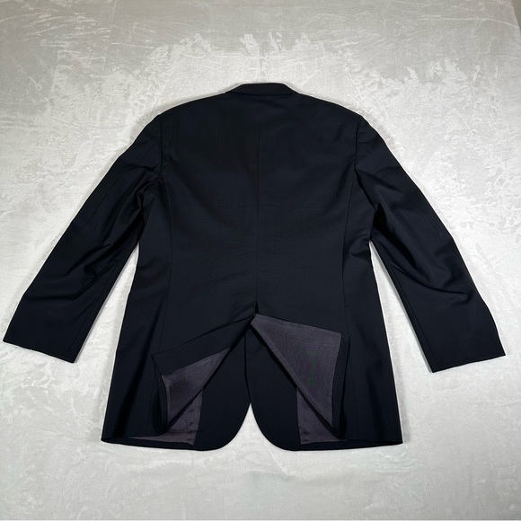 Brooks Brothers Brooksease Blazer Men Size 40L Black 100% Wool Made in USA EUC - Picture 11 of 12